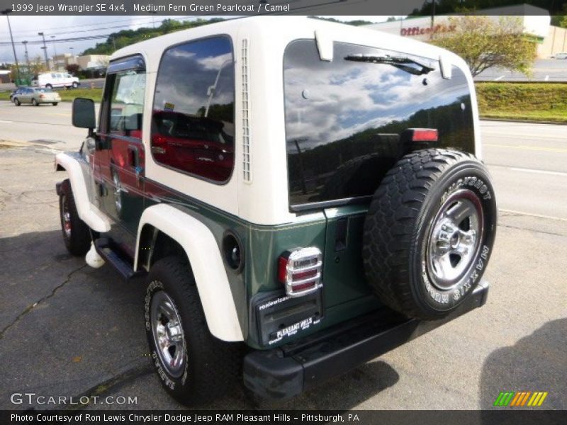 Medium Fern Green Pearlcoat / Camel 1999 Jeep Wrangler SE 4x4