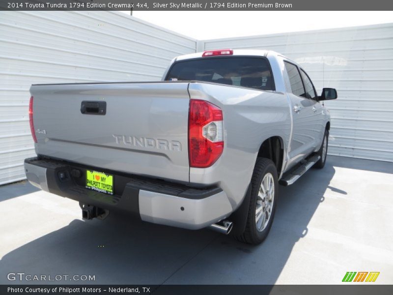 Silver Sky Metallic / 1794 Edition Premium Brown 2014 Toyota Tundra 1794 Edition Crewmax 4x4