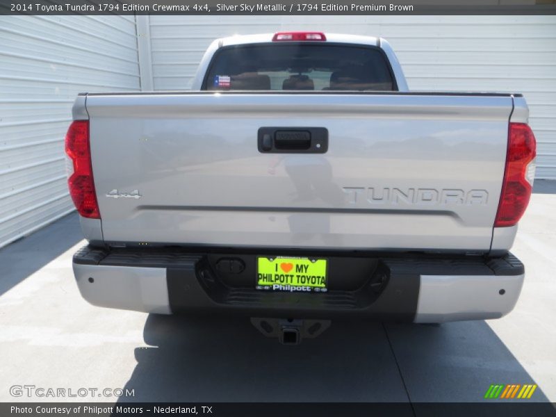 Silver Sky Metallic / 1794 Edition Premium Brown 2014 Toyota Tundra 1794 Edition Crewmax 4x4