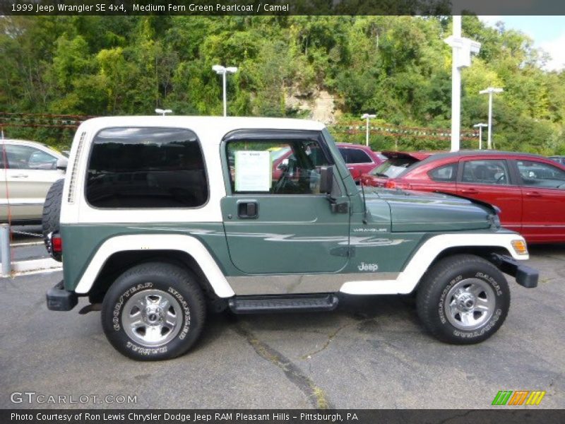Medium Fern Green Pearlcoat / Camel 1999 Jeep Wrangler SE 4x4
