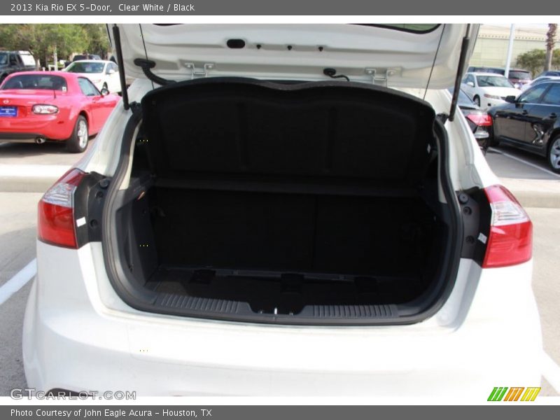 Clear White / Black 2013 Kia Rio EX 5-Door