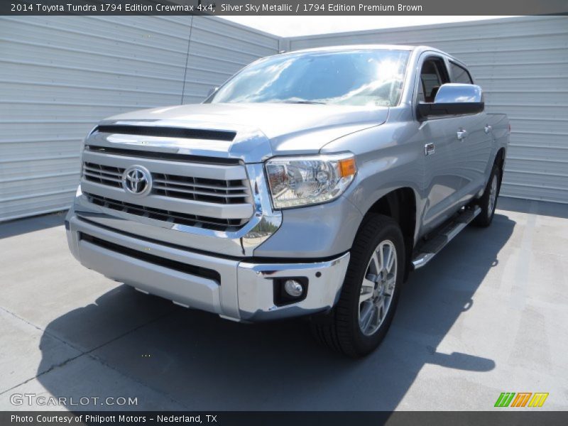 Silver Sky Metallic / 1794 Edition Premium Brown 2014 Toyota Tundra 1794 Edition Crewmax 4x4