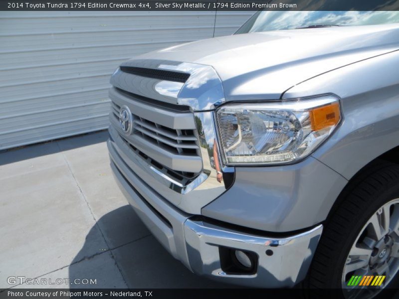 Silver Sky Metallic / 1794 Edition Premium Brown 2014 Toyota Tundra 1794 Edition Crewmax 4x4