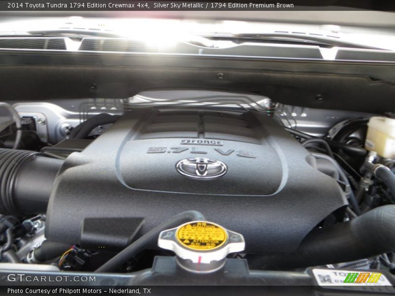Silver Sky Metallic / 1794 Edition Premium Brown 2014 Toyota Tundra 1794 Edition Crewmax 4x4