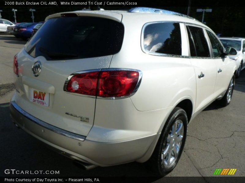 White Diamond Tri Coat / Cashmere/Cocoa 2008 Buick Enclave CXL AWD