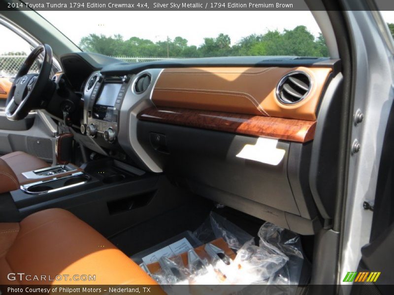Silver Sky Metallic / 1794 Edition Premium Brown 2014 Toyota Tundra 1794 Edition Crewmax 4x4