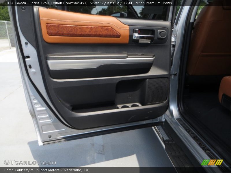 Silver Sky Metallic / 1794 Edition Premium Brown 2014 Toyota Tundra 1794 Edition Crewmax 4x4
