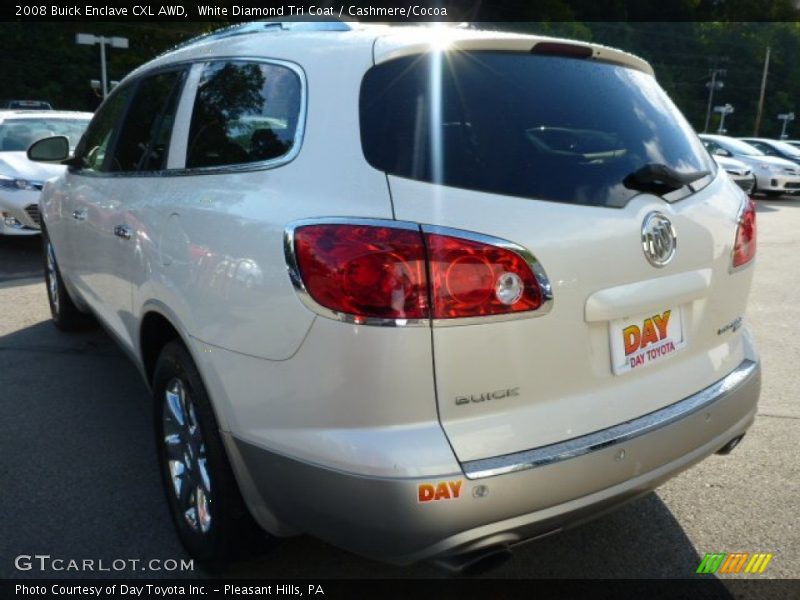 White Diamond Tri Coat / Cashmere/Cocoa 2008 Buick Enclave CXL AWD