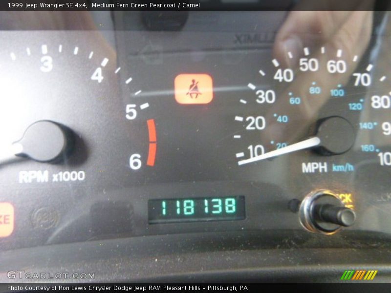Medium Fern Green Pearlcoat / Camel 1999 Jeep Wrangler SE 4x4