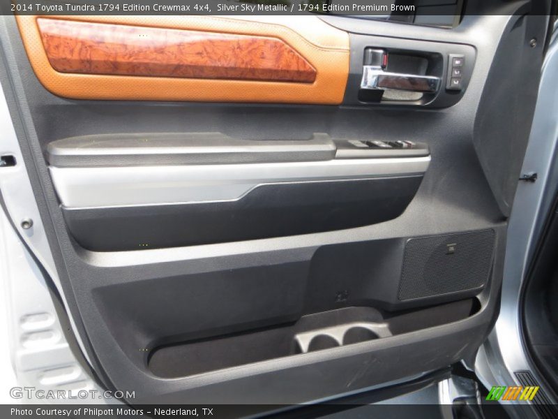 Silver Sky Metallic / 1794 Edition Premium Brown 2014 Toyota Tundra 1794 Edition Crewmax 4x4