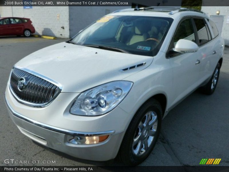 White Diamond Tri Coat / Cashmere/Cocoa 2008 Buick Enclave CXL AWD