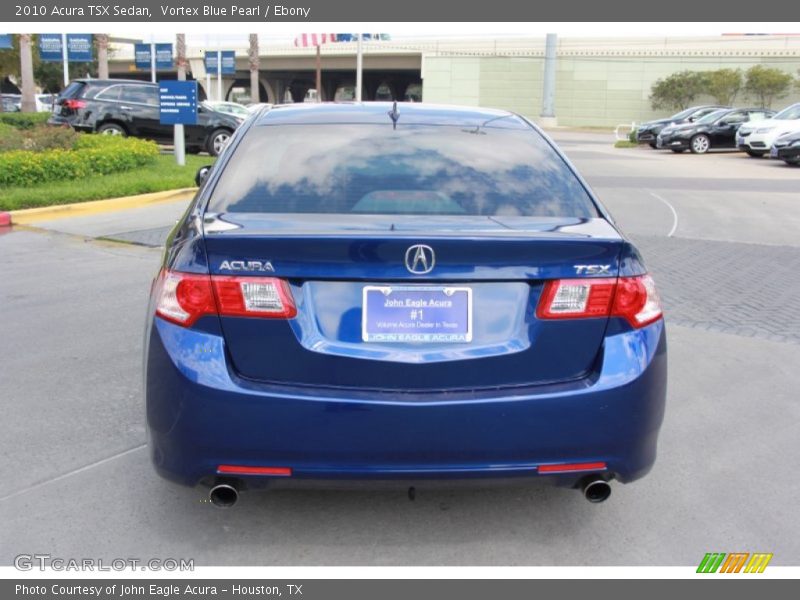 Vortex Blue Pearl / Ebony 2010 Acura TSX Sedan