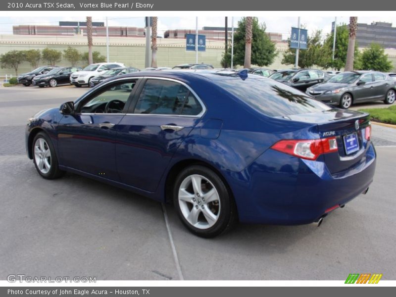 Vortex Blue Pearl / Ebony 2010 Acura TSX Sedan