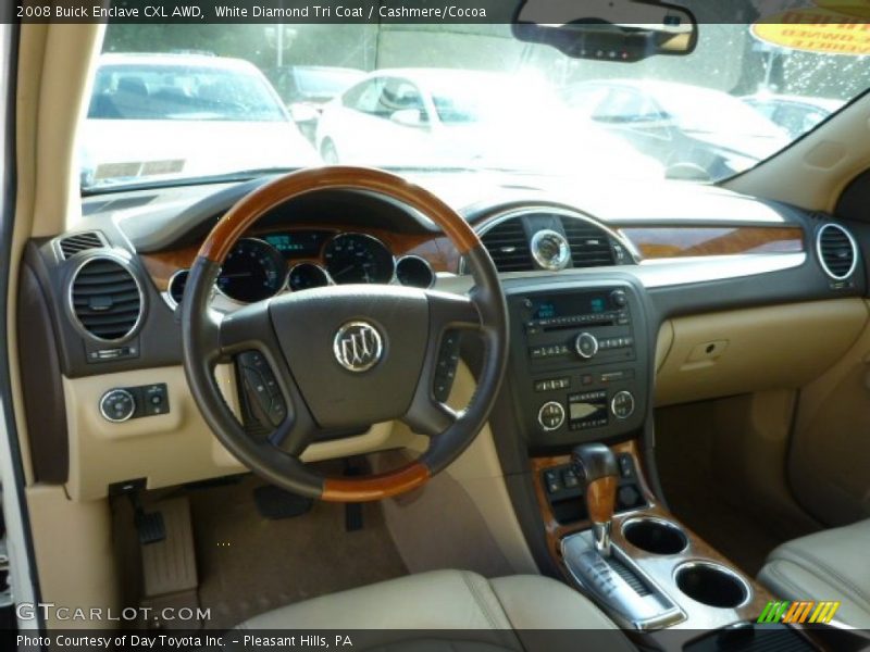 White Diamond Tri Coat / Cashmere/Cocoa 2008 Buick Enclave CXL AWD