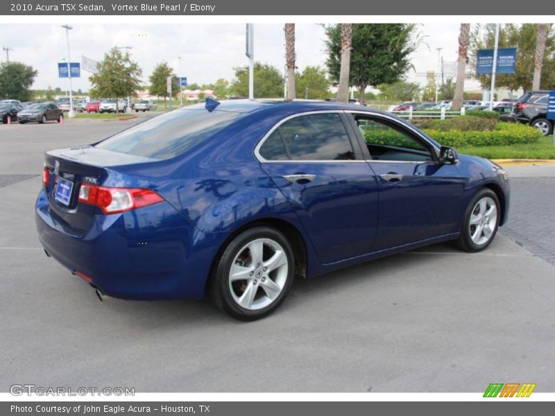Vortex Blue Pearl / Ebony 2010 Acura TSX Sedan