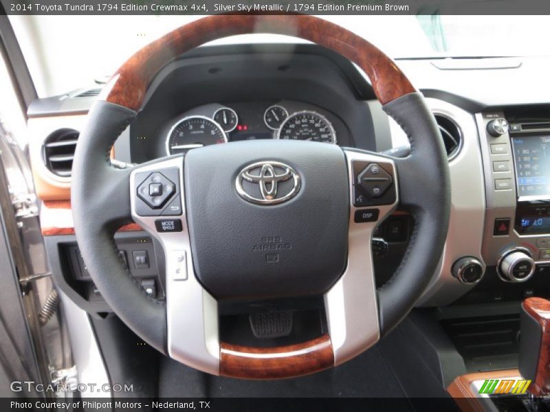 Silver Sky Metallic / 1794 Edition Premium Brown 2014 Toyota Tundra 1794 Edition Crewmax 4x4