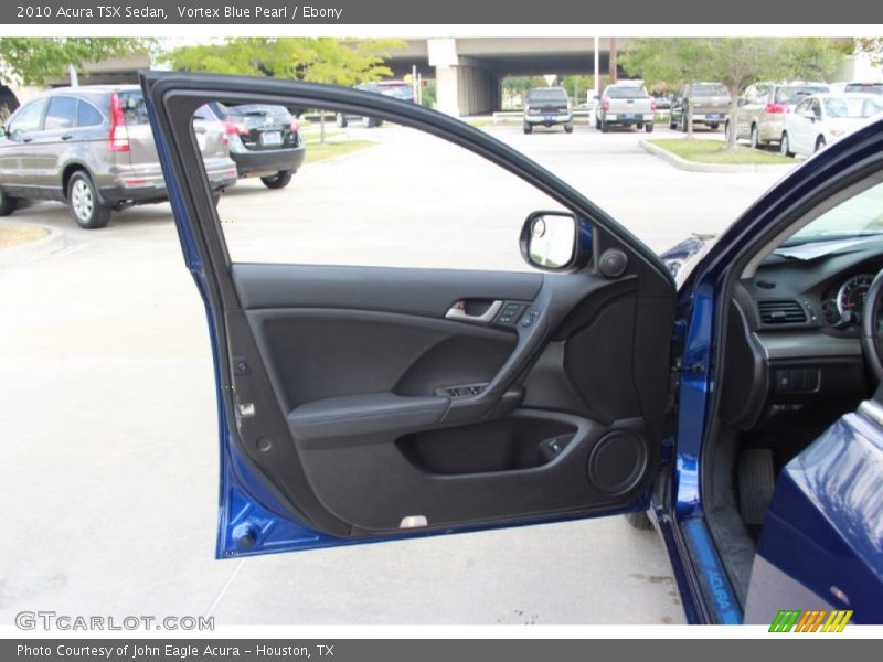 Vortex Blue Pearl / Ebony 2010 Acura TSX Sedan