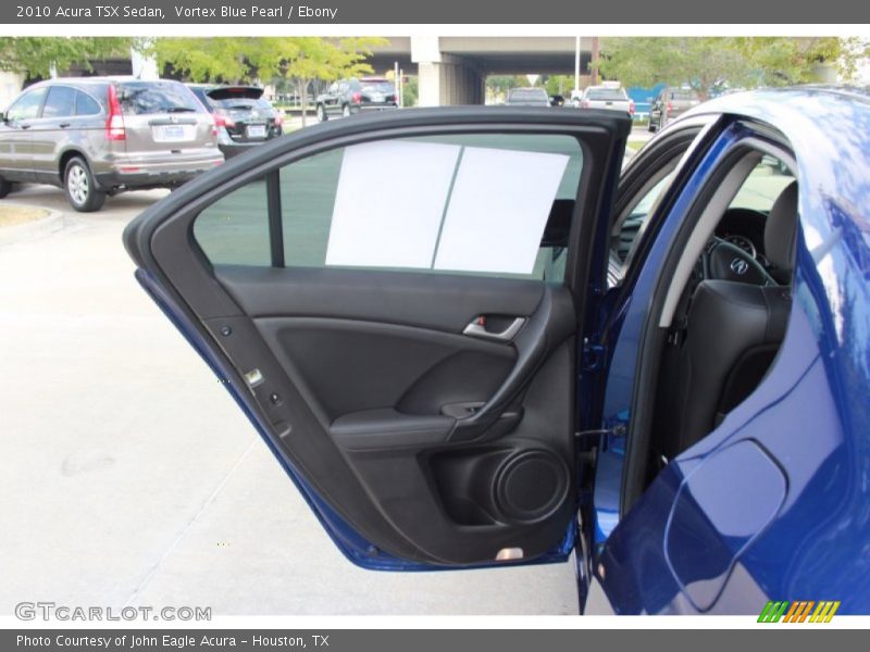 Vortex Blue Pearl / Ebony 2010 Acura TSX Sedan