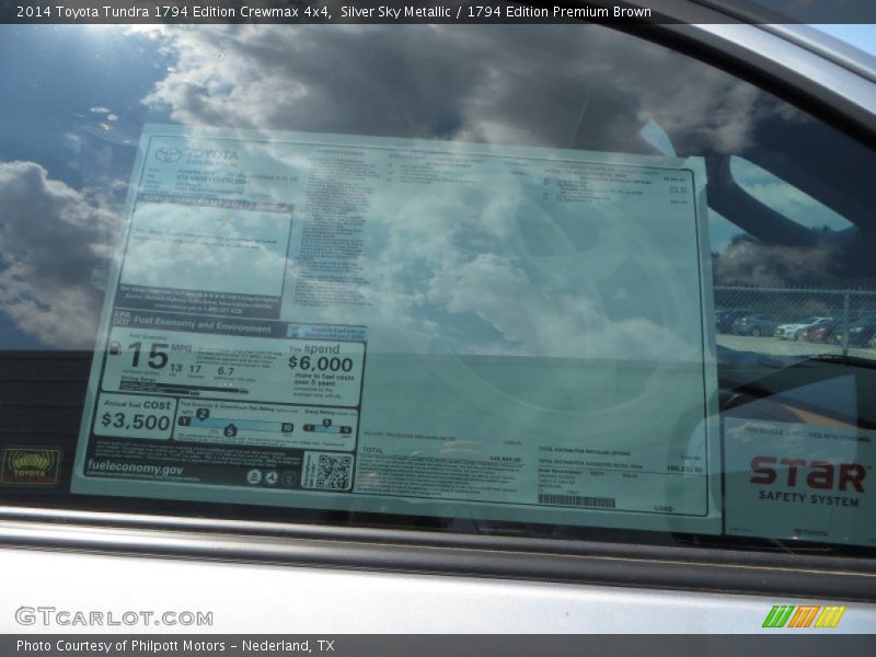 Silver Sky Metallic / 1794 Edition Premium Brown 2014 Toyota Tundra 1794 Edition Crewmax 4x4