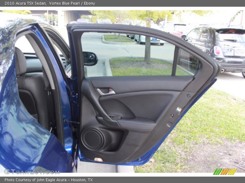 Vortex Blue Pearl / Ebony 2010 Acura TSX Sedan