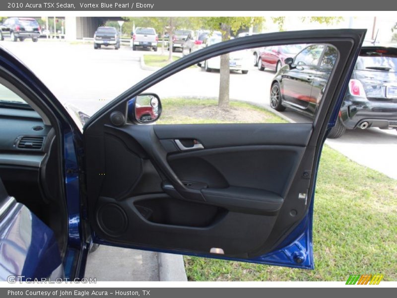 Vortex Blue Pearl / Ebony 2010 Acura TSX Sedan