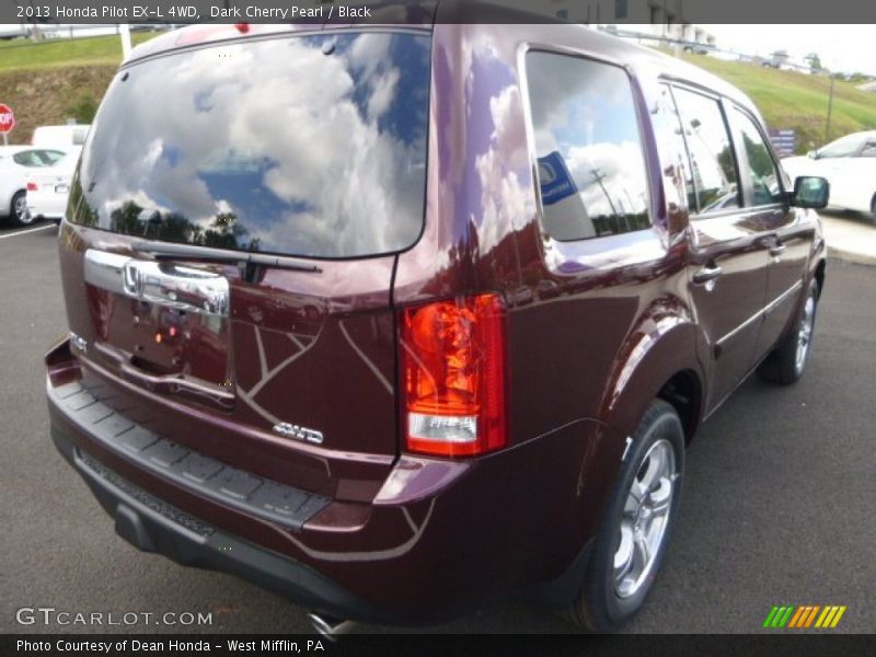 Dark Cherry Pearl / Black 2013 Honda Pilot EX-L 4WD