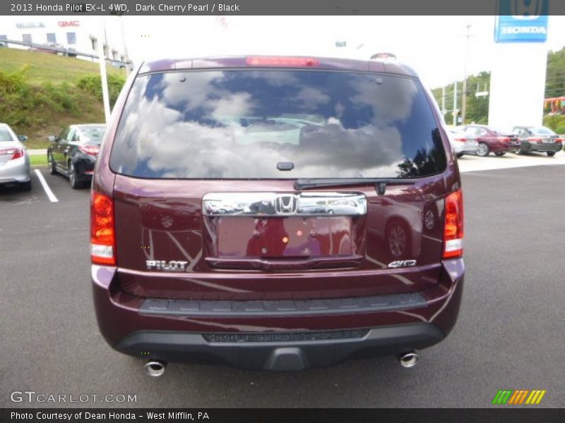 Dark Cherry Pearl / Black 2013 Honda Pilot EX-L 4WD