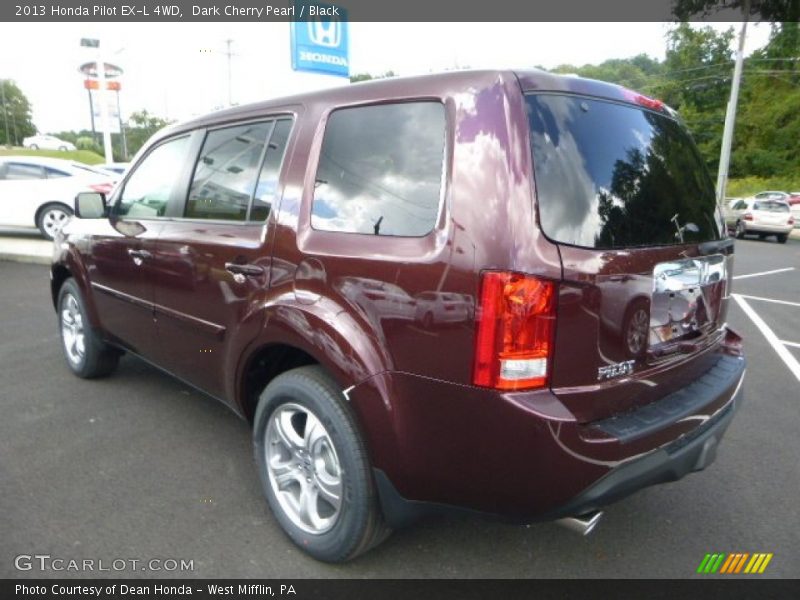 Dark Cherry Pearl / Black 2013 Honda Pilot EX-L 4WD