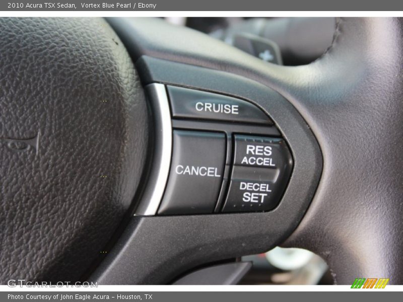 Vortex Blue Pearl / Ebony 2010 Acura TSX Sedan