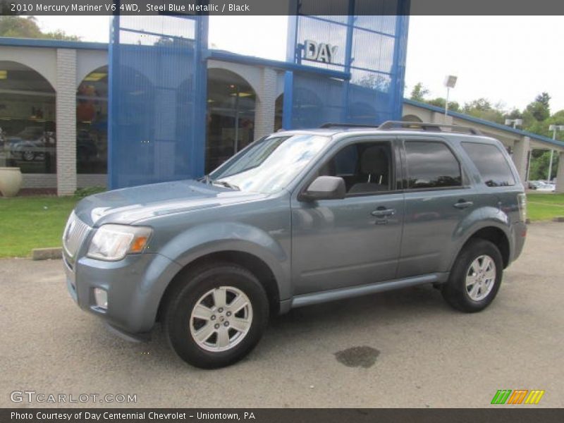Steel Blue Metallic / Black 2010 Mercury Mariner V6 4WD
