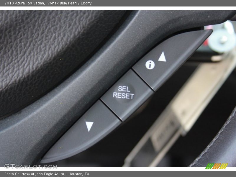 Vortex Blue Pearl / Ebony 2010 Acura TSX Sedan