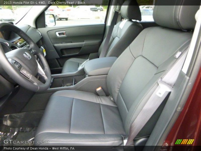 Dark Cherry Pearl / Black 2013 Honda Pilot EX-L 4WD