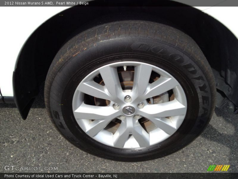 Pearl White / Beige 2012 Nissan Murano S AWD
