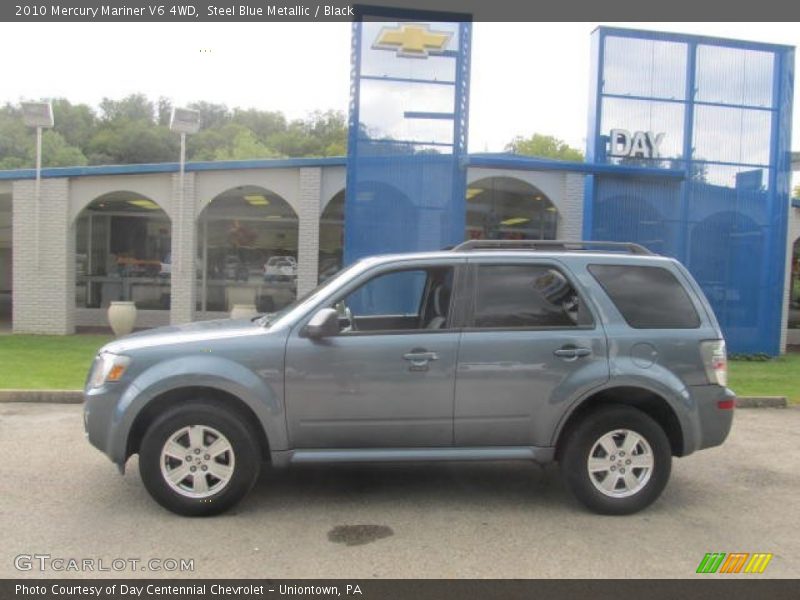 Steel Blue Metallic / Black 2010 Mercury Mariner V6 4WD