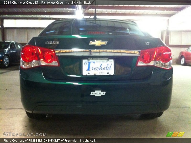 Rainforest Green Metallic / Jet Black 2014 Chevrolet Cruze LT