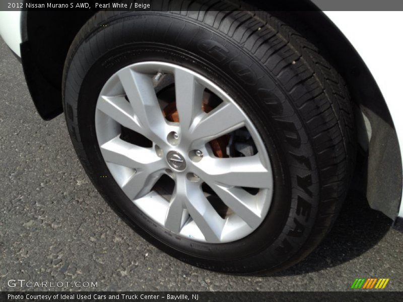 Pearl White / Beige 2012 Nissan Murano S AWD