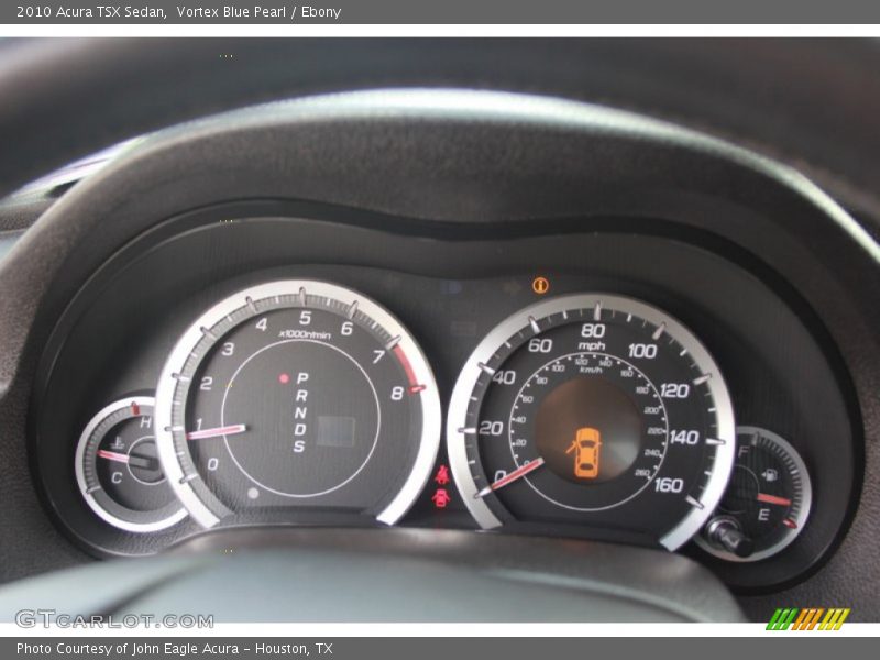 Vortex Blue Pearl / Ebony 2010 Acura TSX Sedan