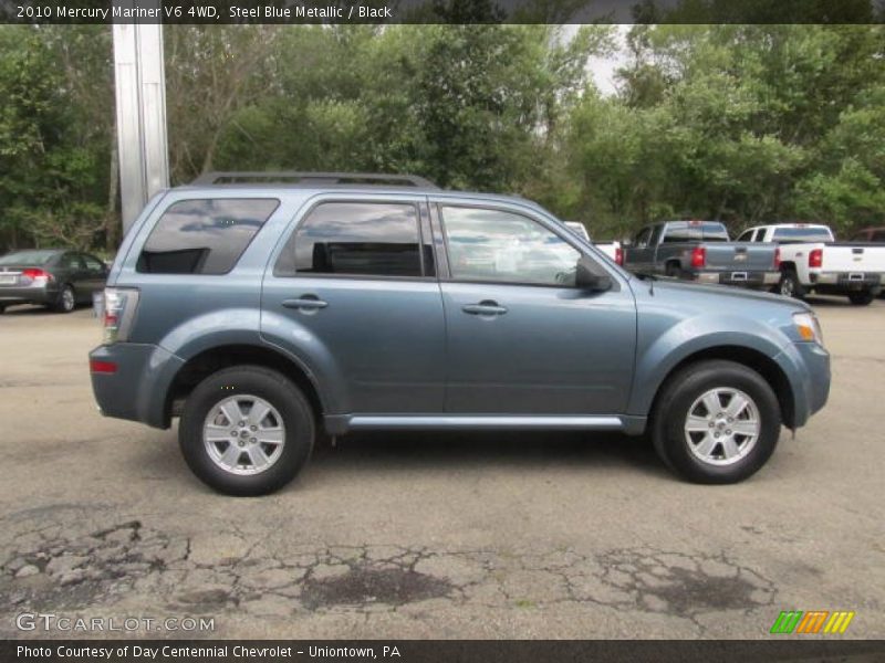 Steel Blue Metallic / Black 2010 Mercury Mariner V6 4WD