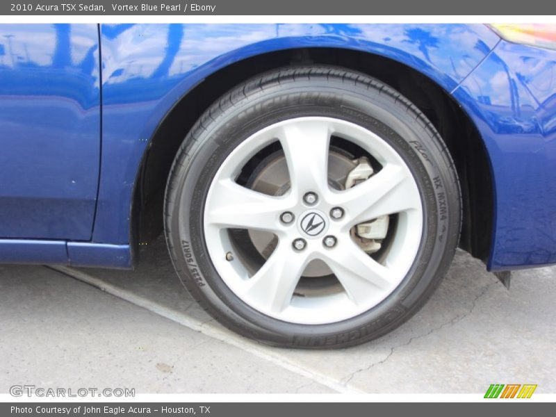 Vortex Blue Pearl / Ebony 2010 Acura TSX Sedan