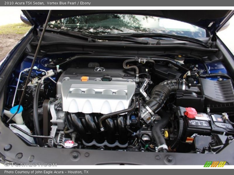 Vortex Blue Pearl / Ebony 2010 Acura TSX Sedan