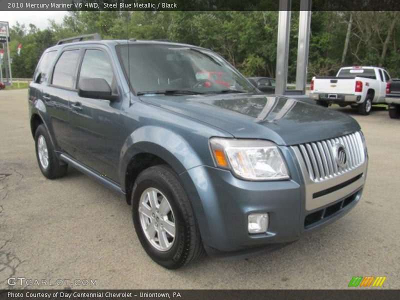 Steel Blue Metallic / Black 2010 Mercury Mariner V6 4WD