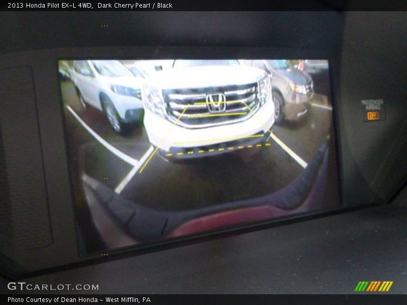 Dark Cherry Pearl / Black 2013 Honda Pilot EX-L 4WD