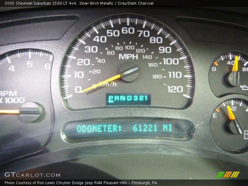 Silver Birch Metallic / Gray/Dark Charcoal 2005 Chevrolet Suburban 1500 LT 4x4