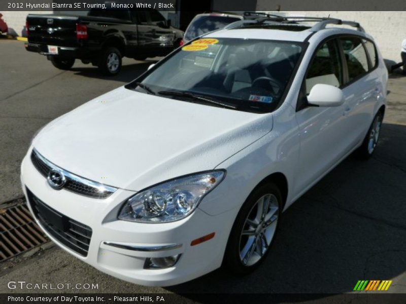 Monaco White / Black 2012 Hyundai Elantra SE Touring