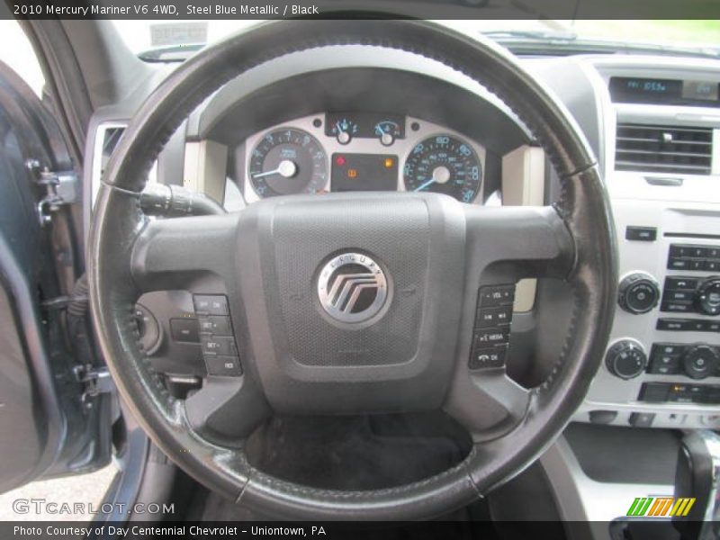 Steel Blue Metallic / Black 2010 Mercury Mariner V6 4WD