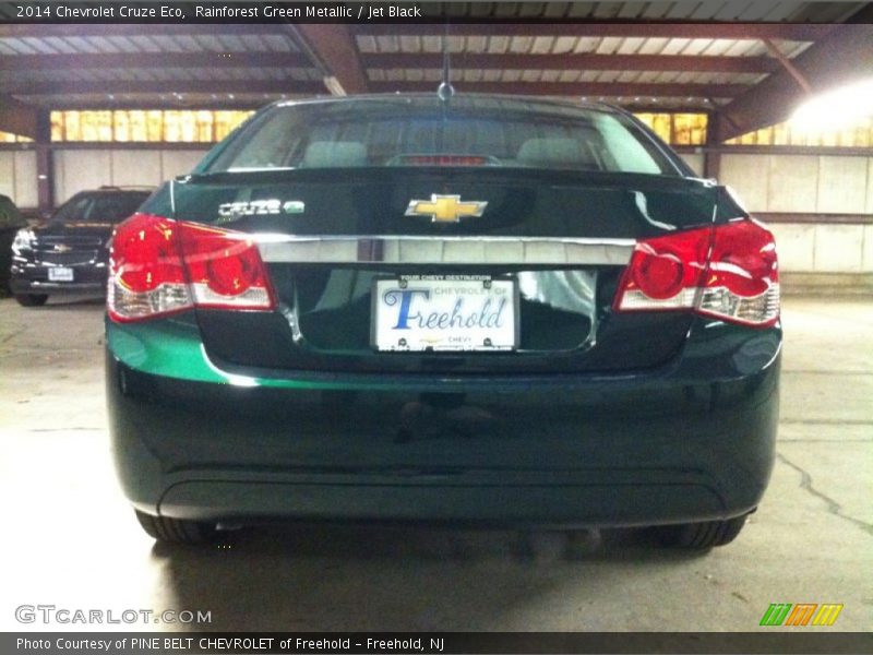 Rainforest Green Metallic / Jet Black 2014 Chevrolet Cruze Eco