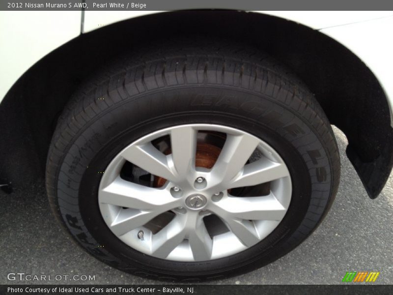 Pearl White / Beige 2012 Nissan Murano S AWD