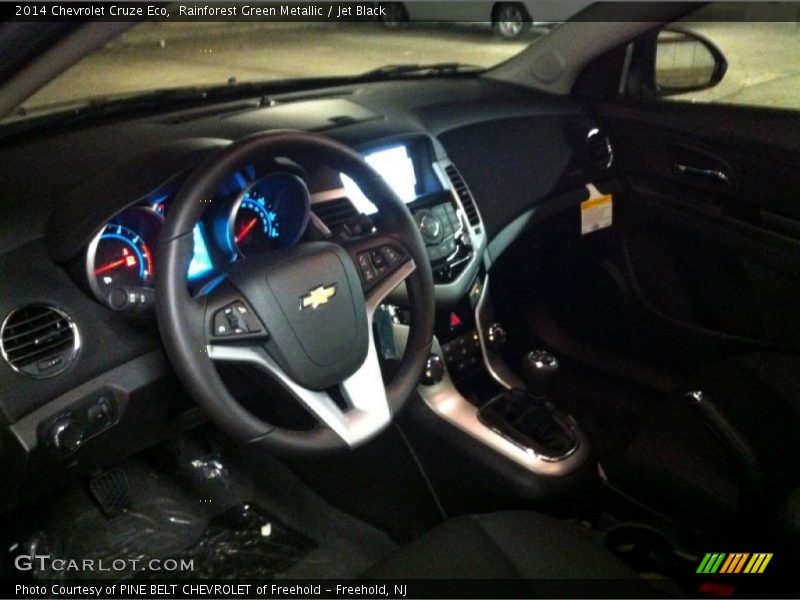 Rainforest Green Metallic / Jet Black 2014 Chevrolet Cruze Eco