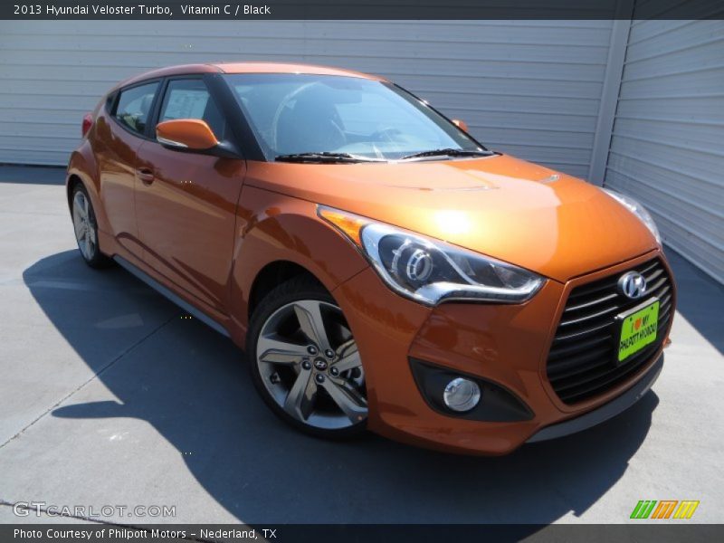 Vitamin C / Black 2013 Hyundai Veloster Turbo