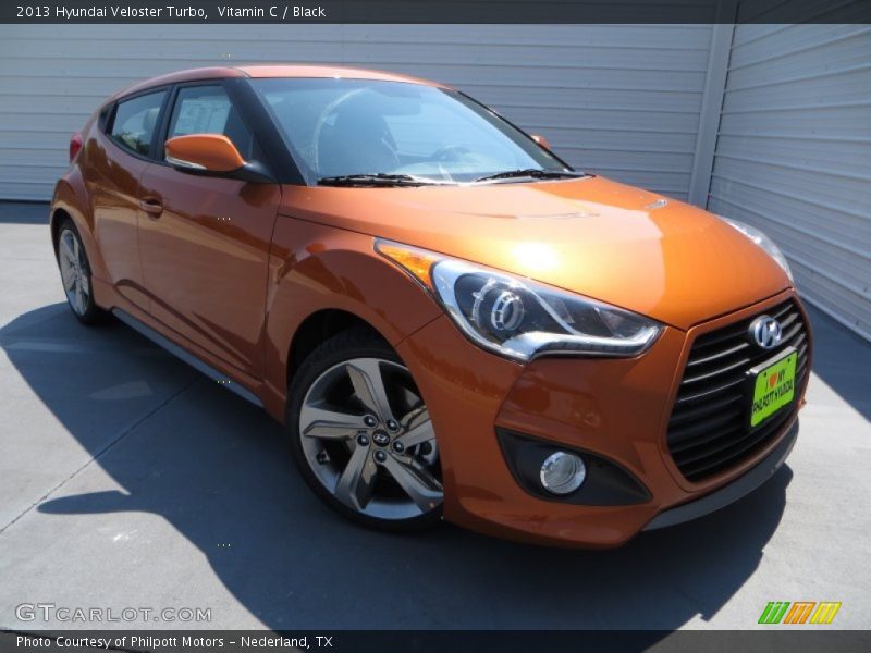 Vitamin C / Black 2013 Hyundai Veloster Turbo